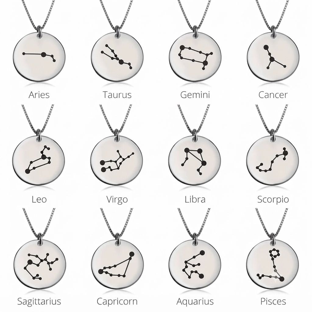 Personalised Zodiac Constellation Necklace