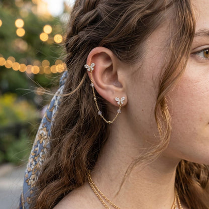Butterfly Dream Chain Earrings