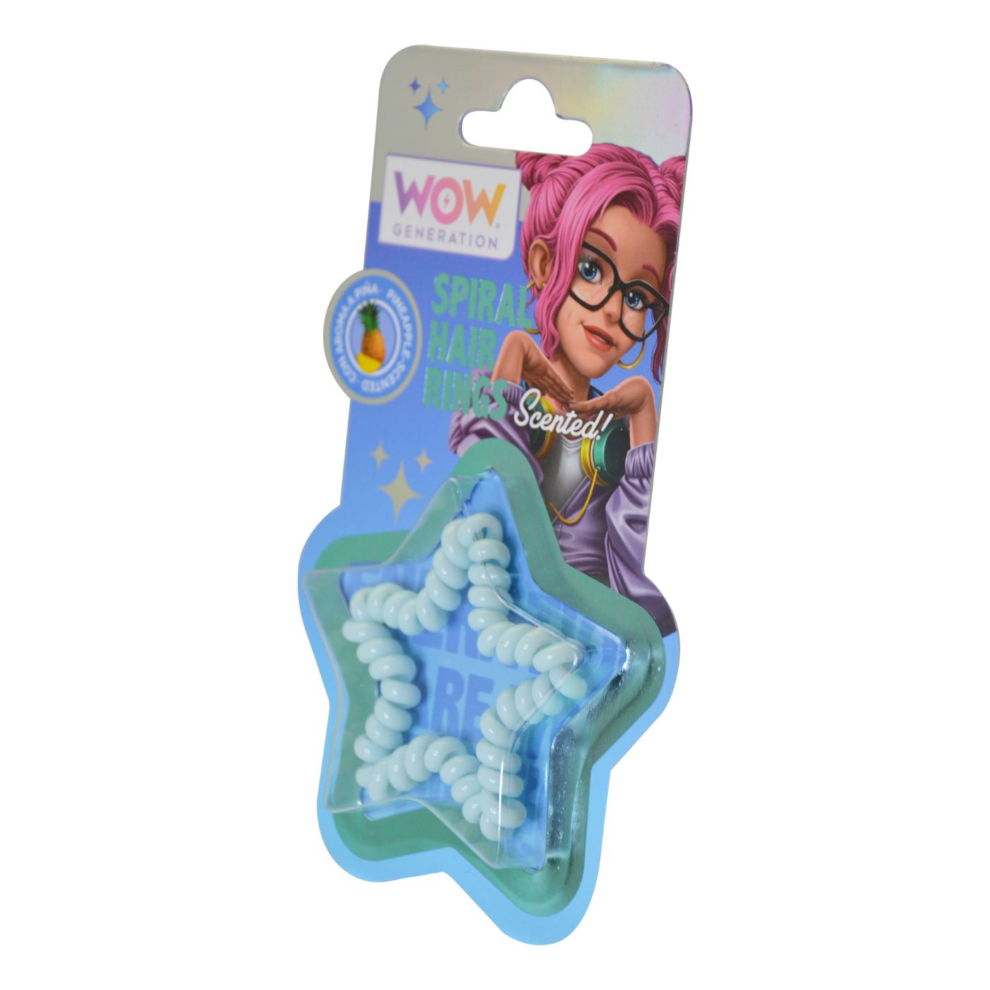 WOW Generation Shaped & Scented Hair Elastics - Sky Blue