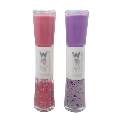 WOW Generation Colour and Glitter Nail Polish - Pink & Lilac