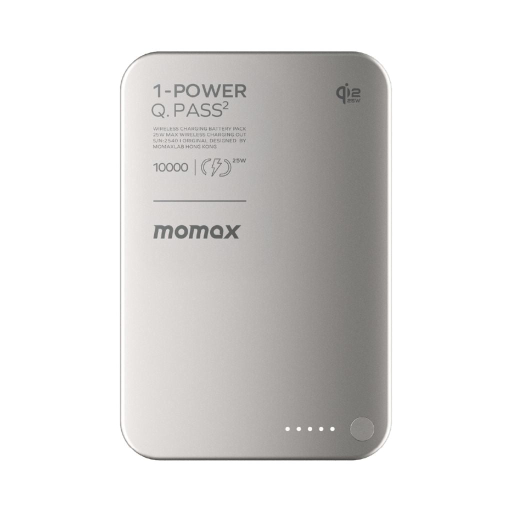 Momax 1-Power Q.Pass2 10000 mAh Qi2 25W Magnetic Wireless Power Bank