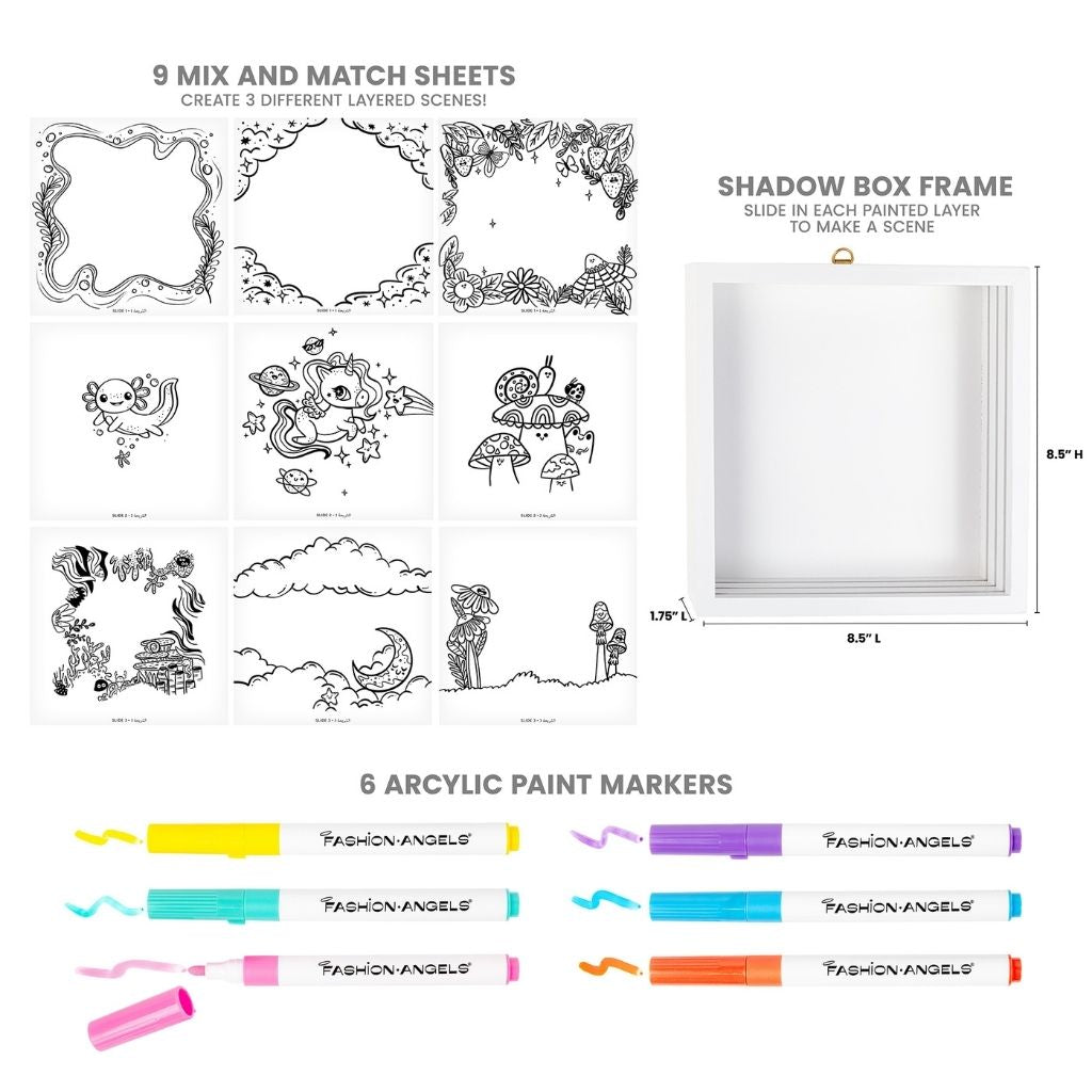 Fashion Angels Make A Scene! DIY 3D Shadowbox Kit