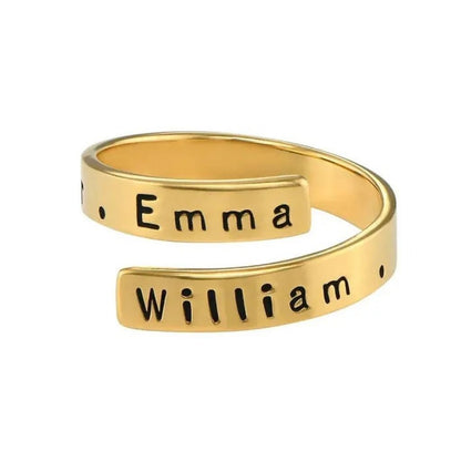 Engraved Wrap Ring