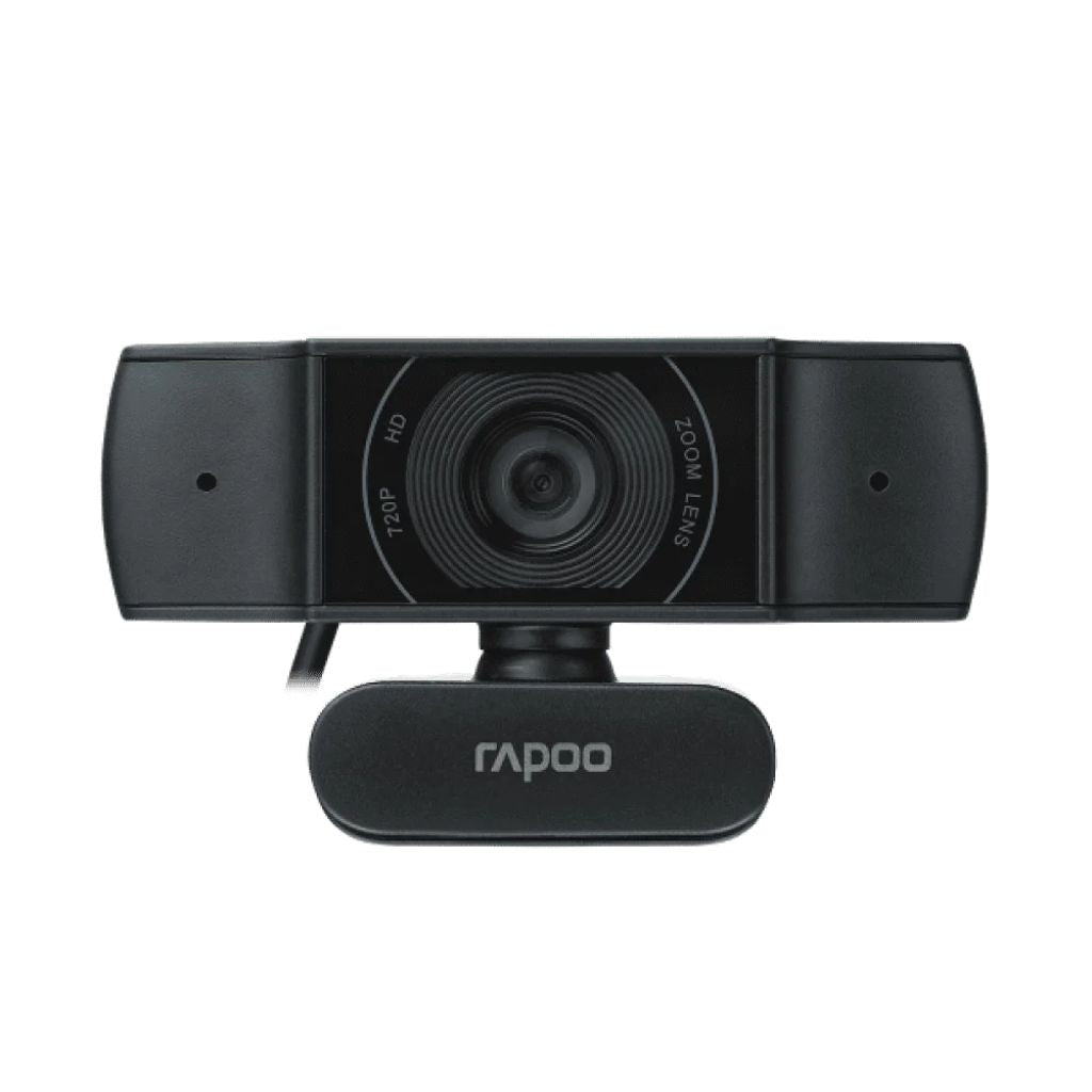 Black Rapoo webcam on a white background