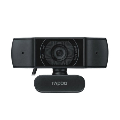 Black Rapoo webcam on a white background