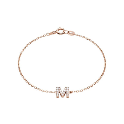Personalised Diamond Initial Bracelet