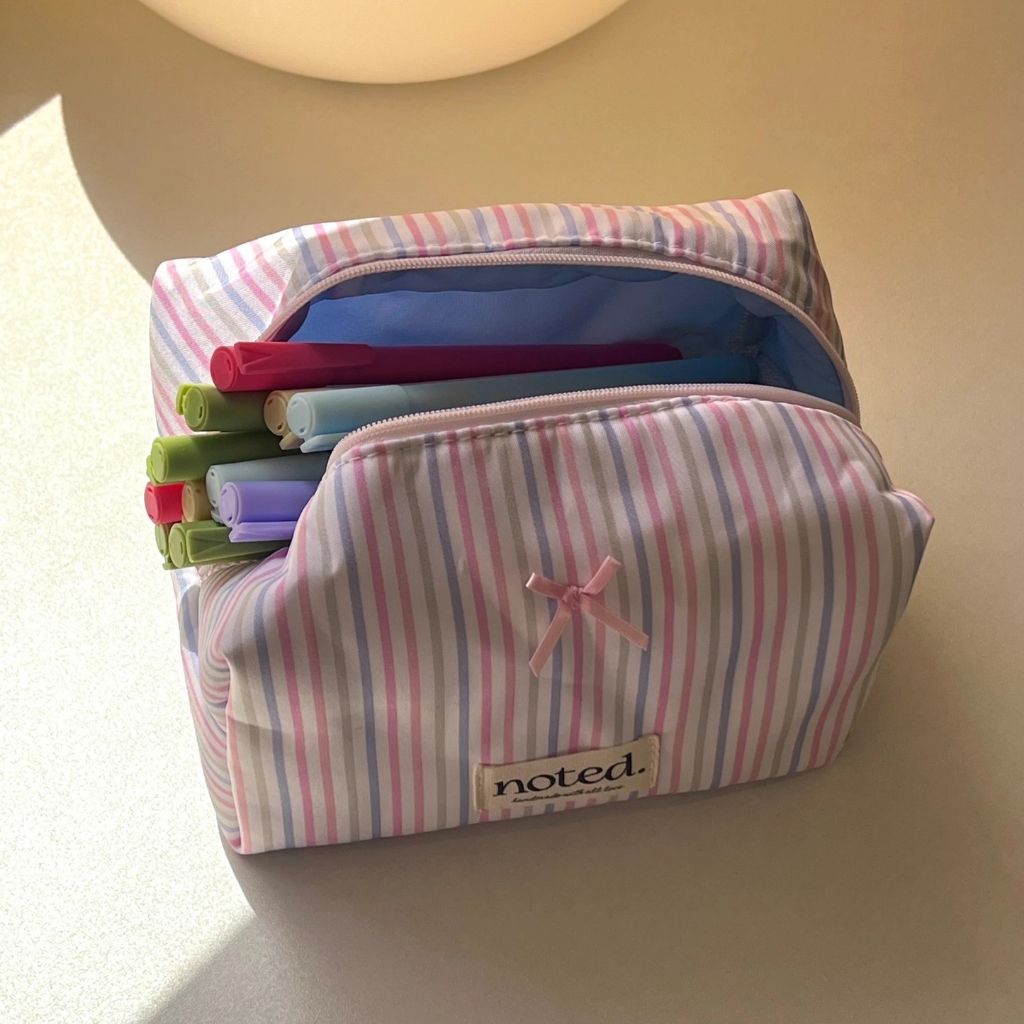 Candy Pastel Stripe Pouch