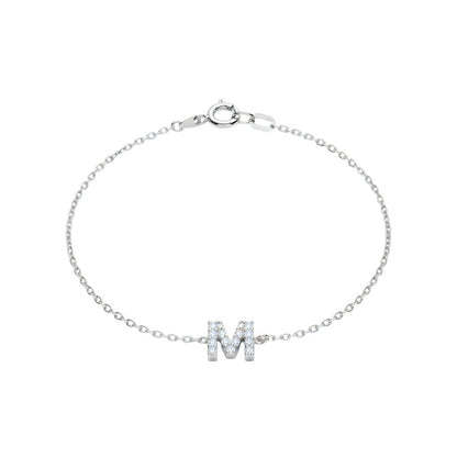 Personalised Diamond Initial Bracelet