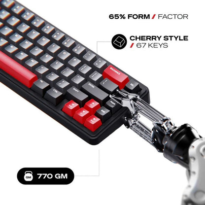 Cybeart Akula 65 - Tri-Mode Wireless RGB Gaming Keyboard - Signature Edition