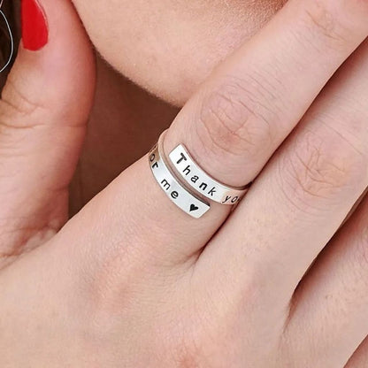 Engraved Wrap Ring