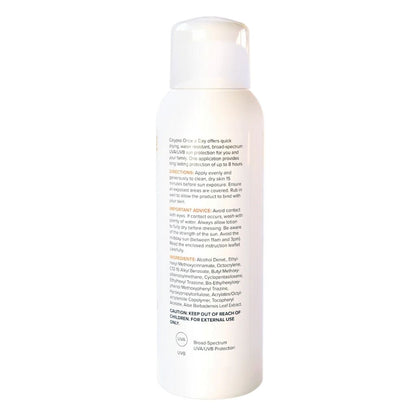 White bottle with text on a white background