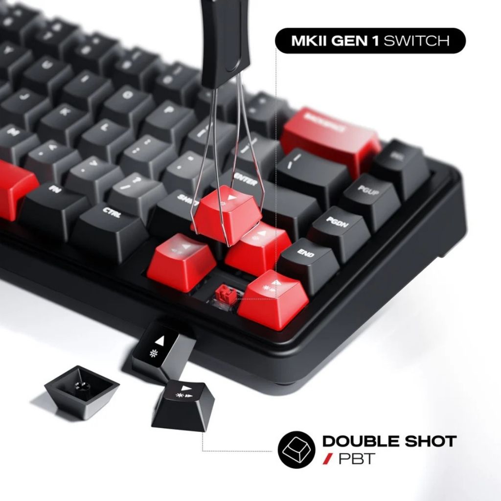 Cybeart Akula 65 - Tri-Mode Wireless RGB Gaming Keyboard - Signature Edition