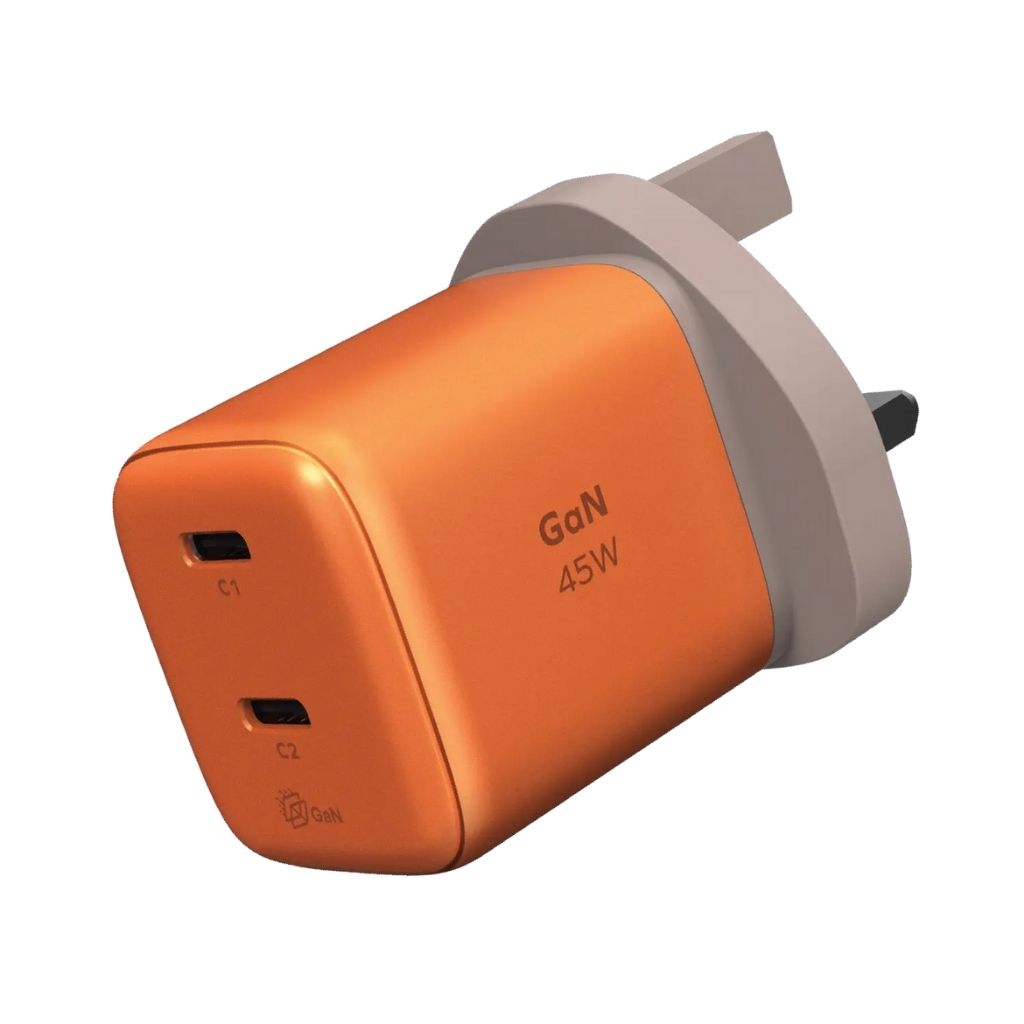 Momax 1-Charge 45W 2-Port GaN Charger 2X USB-C