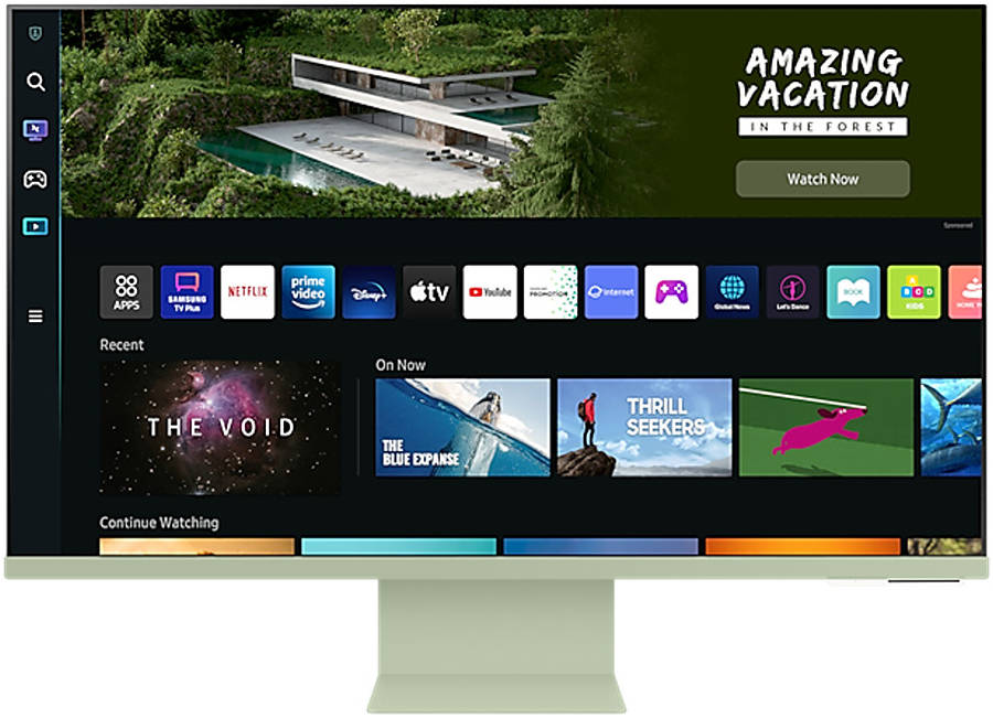 Samsung Smart Monitor Watch, work and chat – all without connecting a separate PC