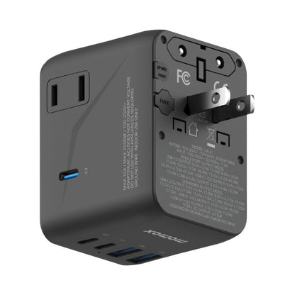 Momax 1-World2 45W 5 Port Dual AC Travel Adaptor