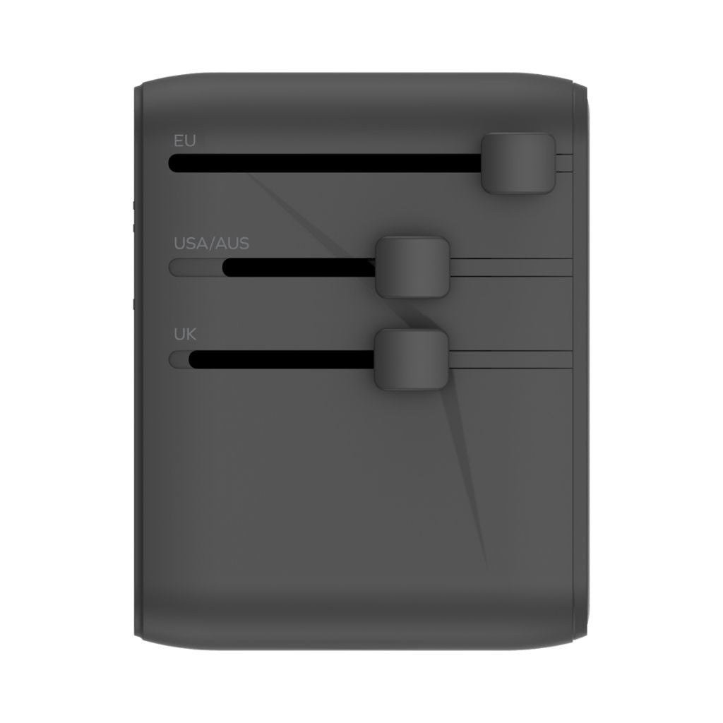 Momax 1-World2 45W 5 Port Dual AC Travel Adaptor