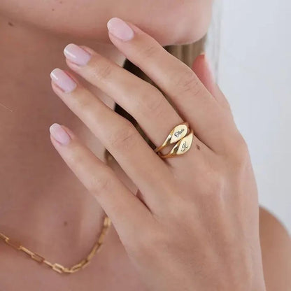 Engraved Signet Ring