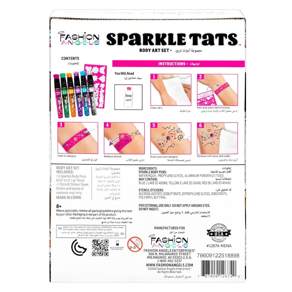 Fashion Angels Sparkle Tatts Body Art Set