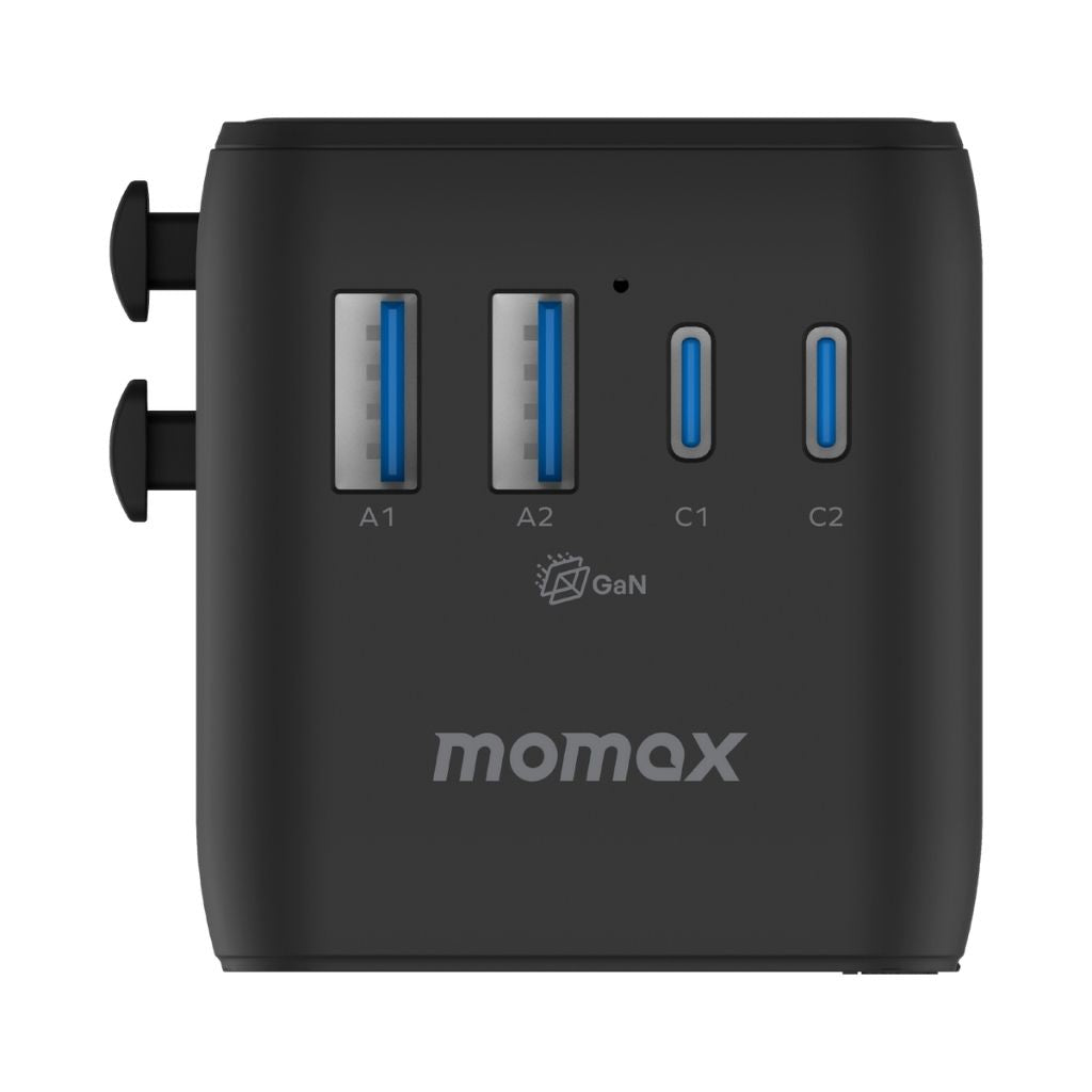 Momax 1-World2 45W 5 Port Dual AC Travel Adaptor