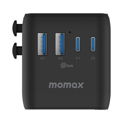Momax 1-World2 45W 5 Port Dual AC Travel Adaptor