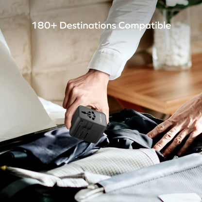 Momax 1-World2 45W 5 Port Dual AC Travel Adaptor