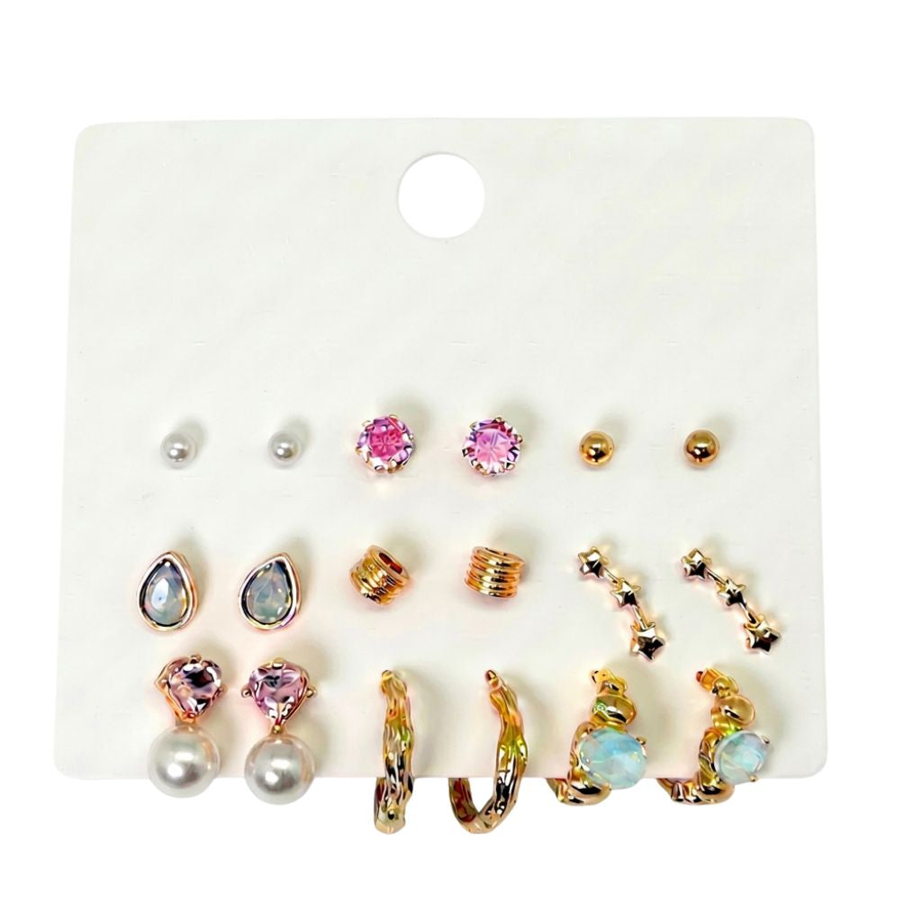 Pastel Glam Earrings Set
