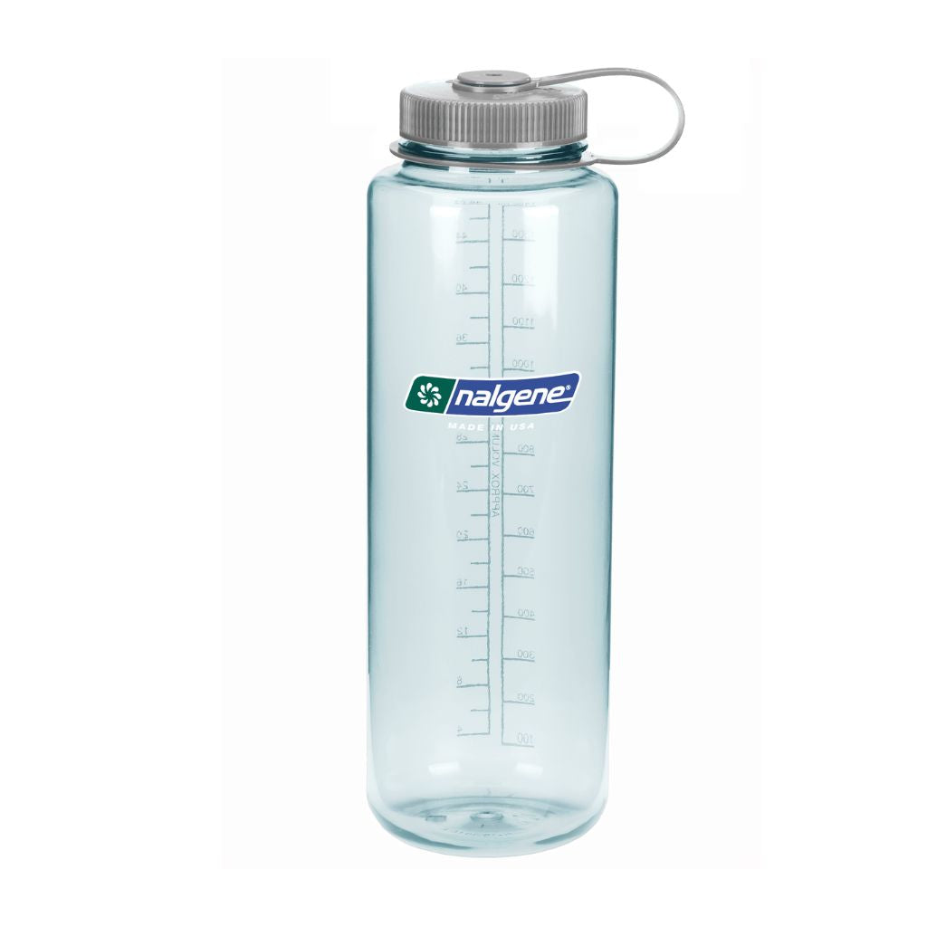 Nalgene Wide Mouth 48oz Bottle – Durable, Leak-Proof & BPA/BPS-Free - Seafoam