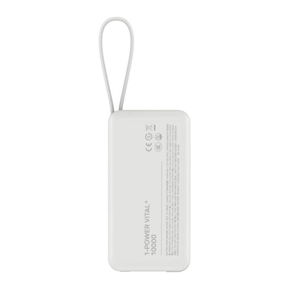 Momax 1-Power Vital+ 10000 mAh Power Bank With Built In Usb-C & Lightning Cable