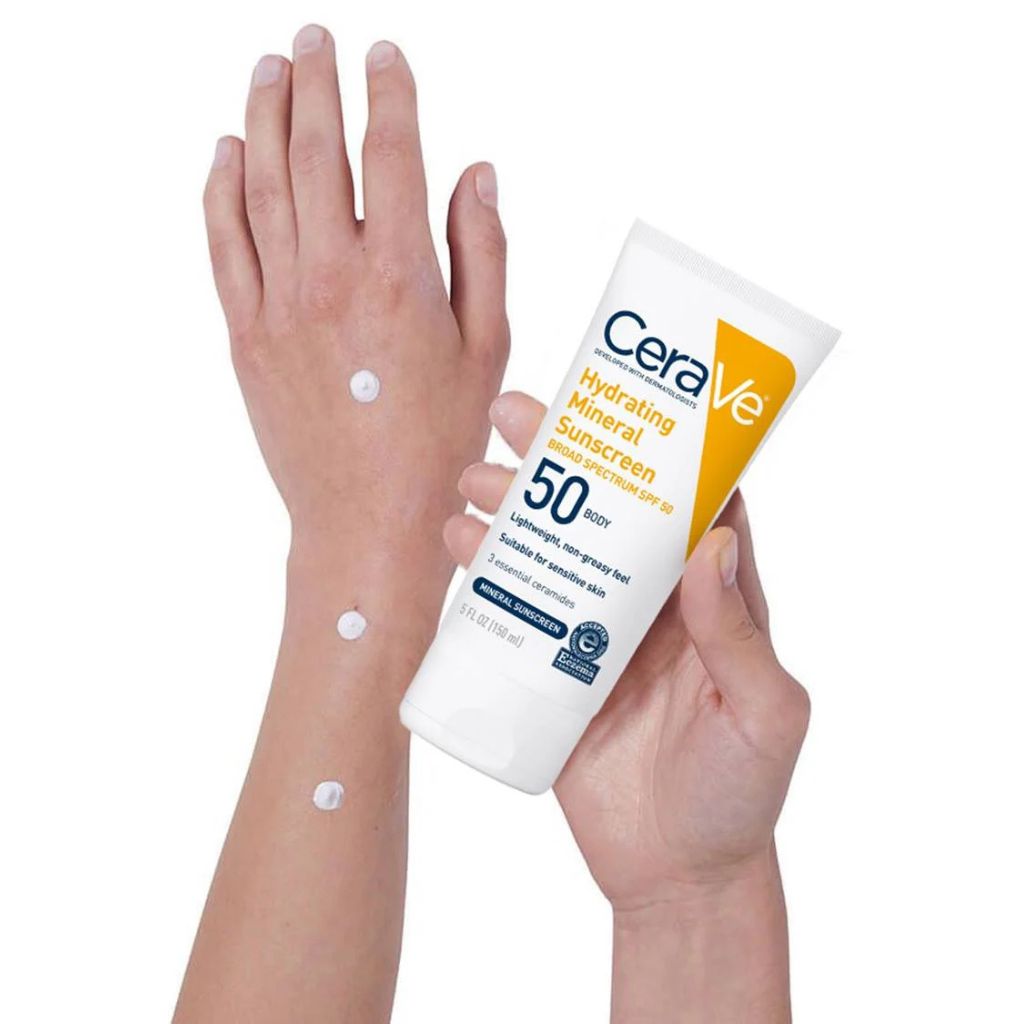 CeraVe Hydrating Mineral Body Sunscreen SPF 50 150ML