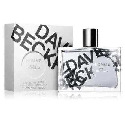 DAVID BECKHAM perfume bottle and packaging on a white background