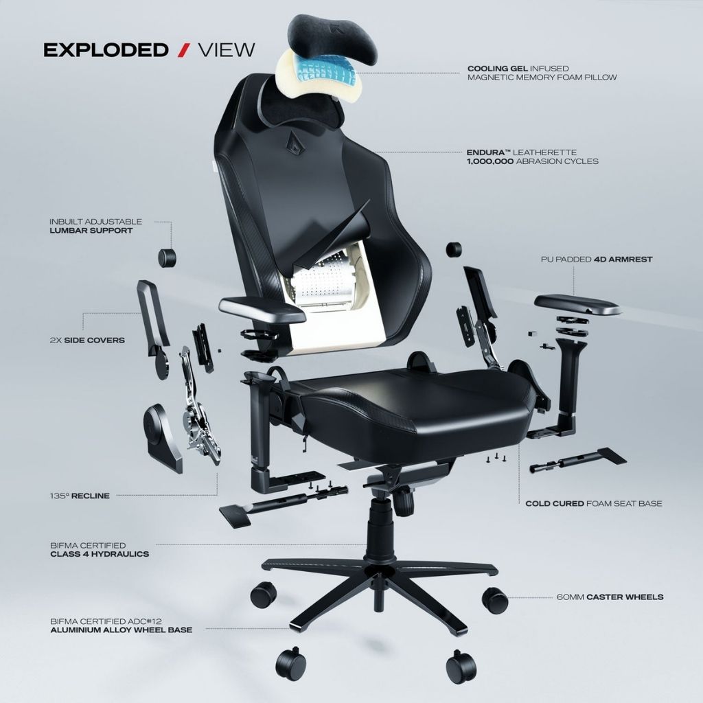 Cybeart APEX Series - Ghost Edition Gaming Chair