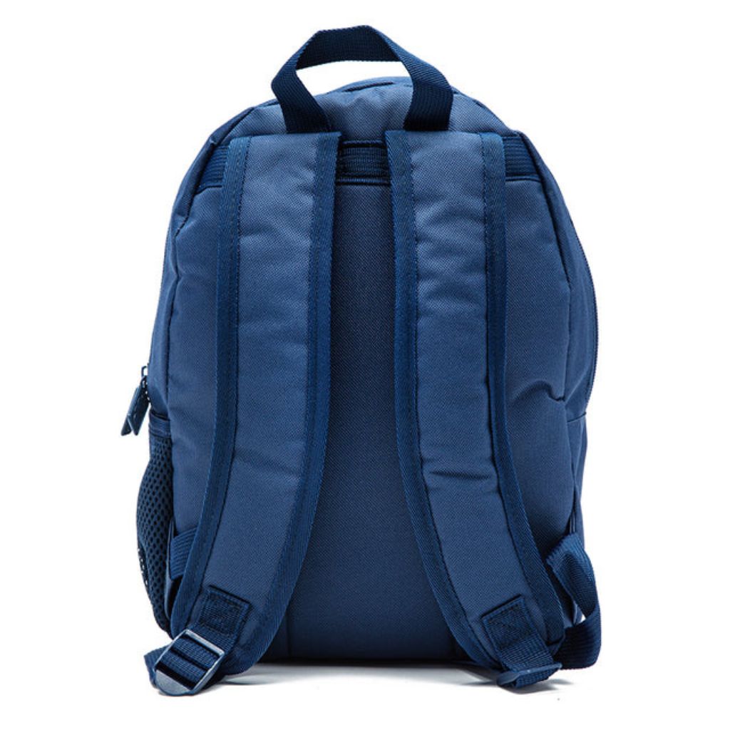 Blue backpack on a white background