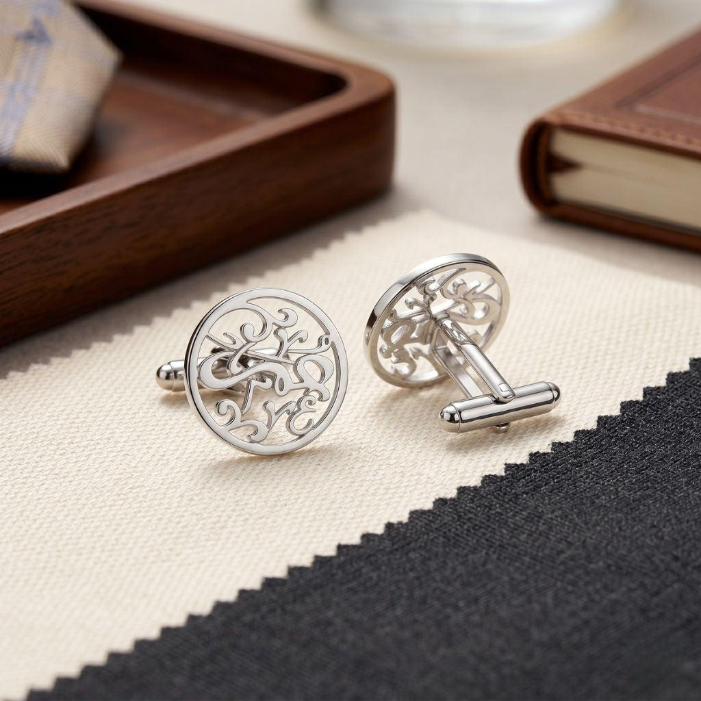 Personalised Arabic Name Cufflinks
