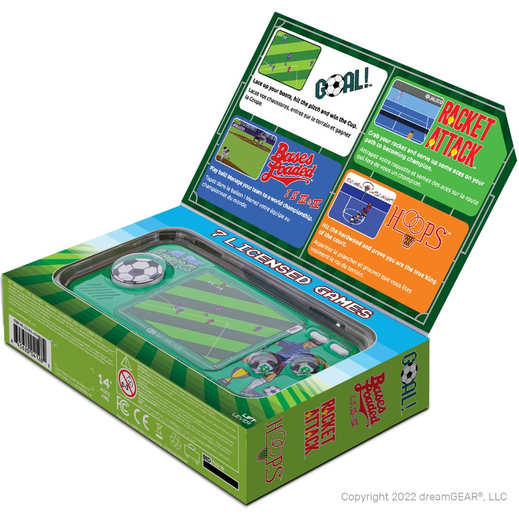Board game packaging with various game boards and colorful text on a white background