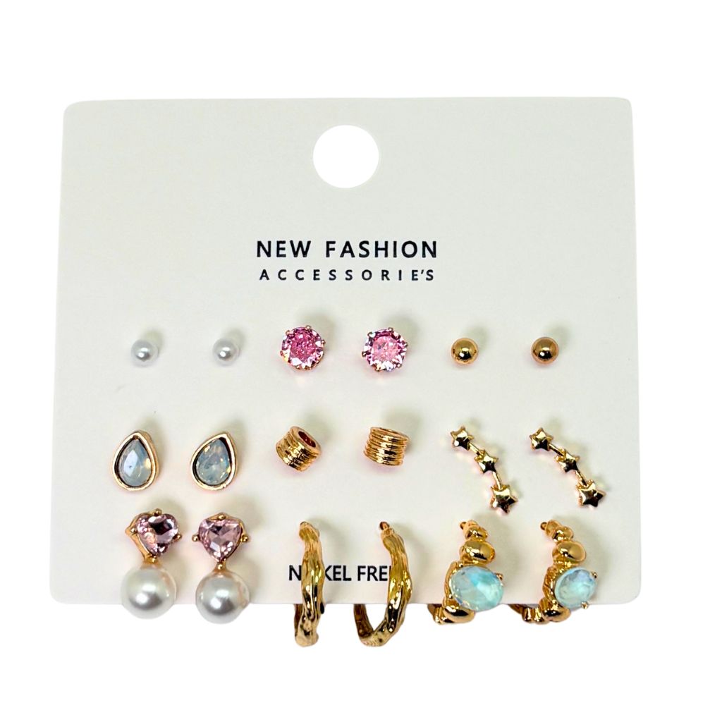 Pastel Glam Earrings Set