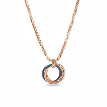 Customised Interlinked Ring Necklace