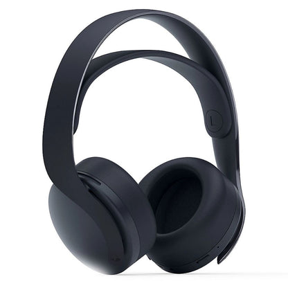 Black over-ear headphones on a white background