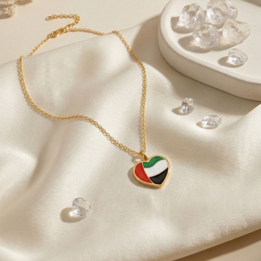 Love UAE Heart Necklace