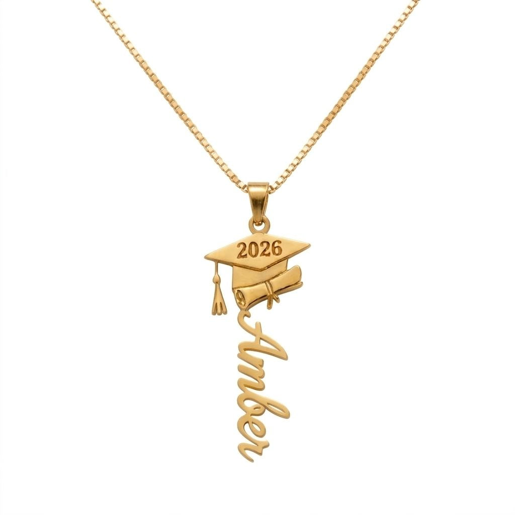 Graduation Name Necklace