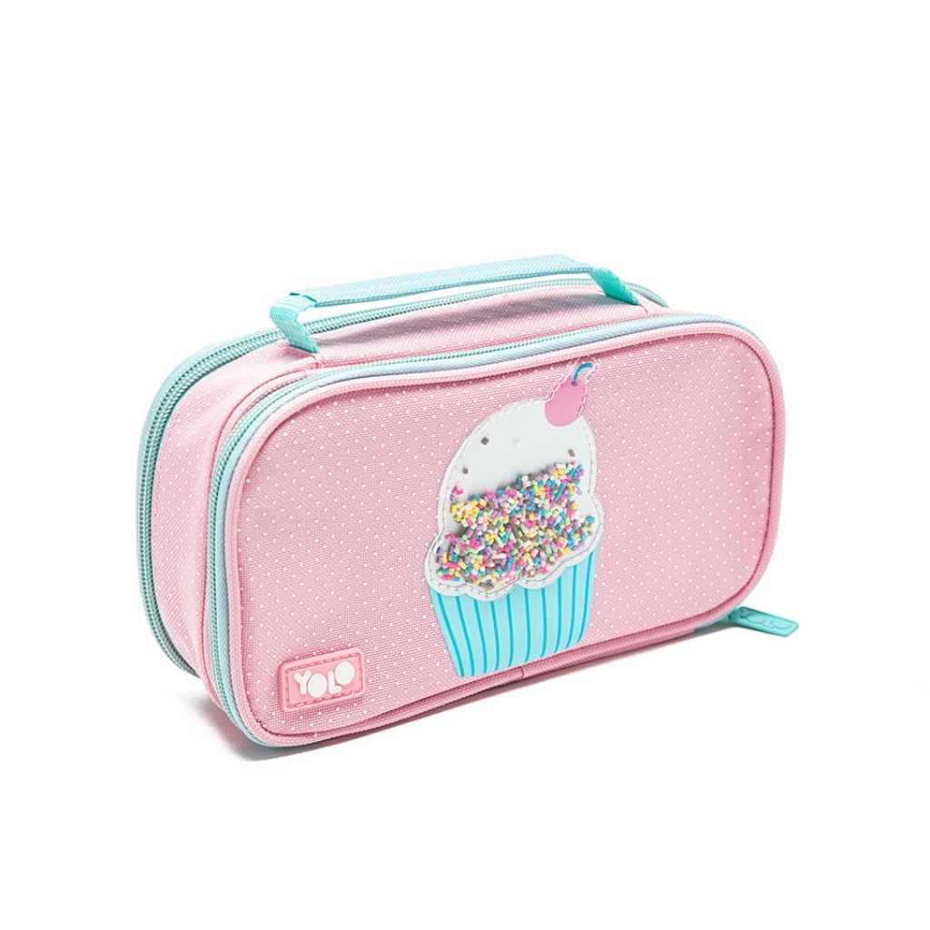 Yolo Suitcase Style Pencil Case - Cupcake
