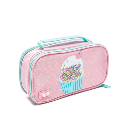 Yolo Suitcase Style Pencil Case - Cupcake