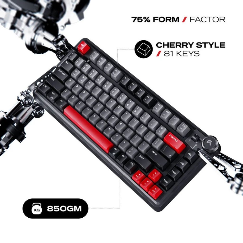 Cybeart Nighthawk 75 - Tri-Mode Wireless RGB Gaming Keyboard - Signature Edition