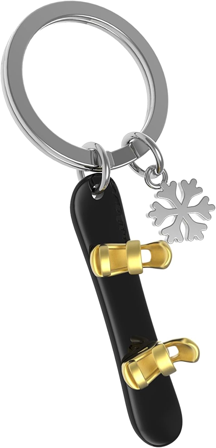 Winter Collection - Snowboard with Snowflakes Charm Keyholder