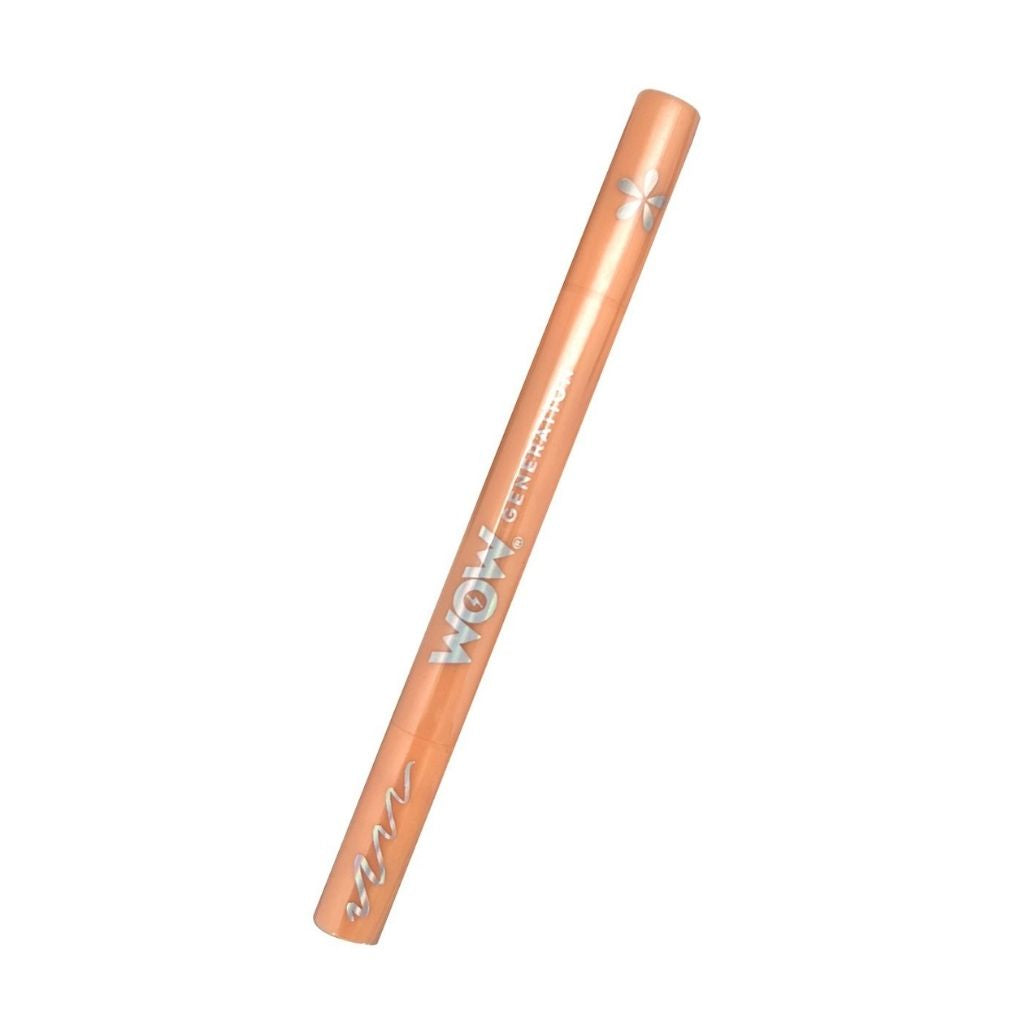 Makeup pencil with 'WOW' branding on a white background