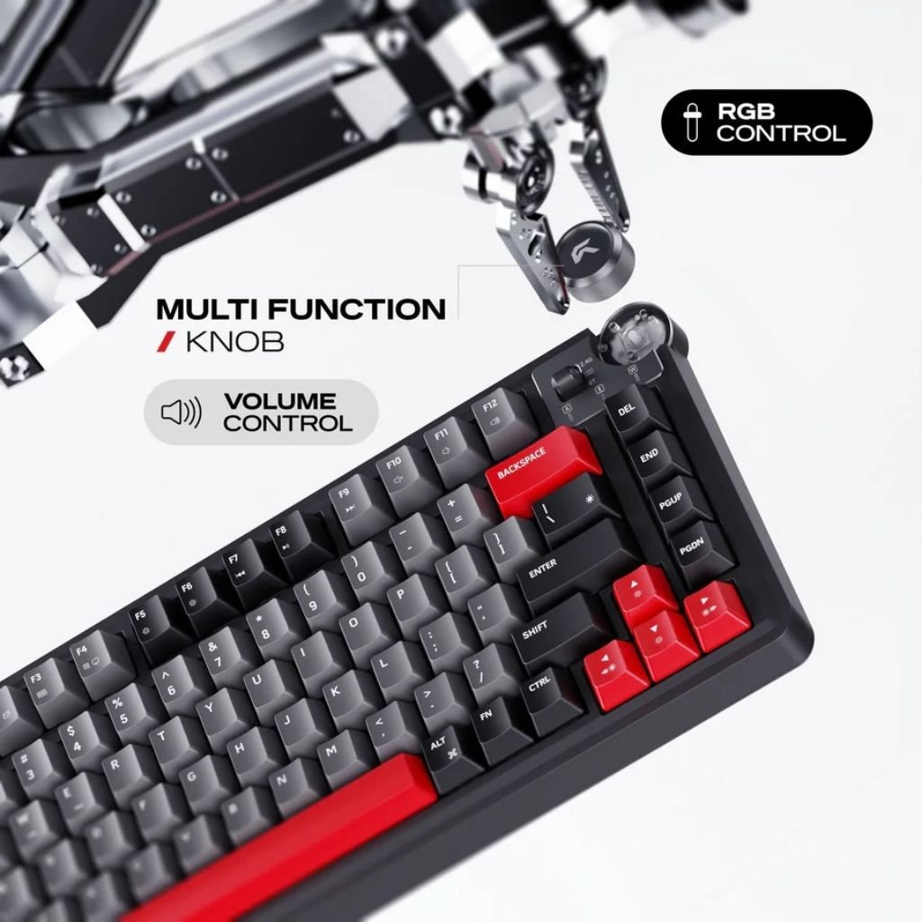 Cybeart Nighthawk 75 - Tri-Mode Wireless RGB Gaming Keyboard - Signature Edition