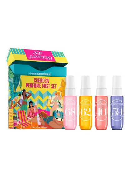 Sol De Janeiro Cheirosa Perfume Mist Set Travel Size Mini Fragrances 4 x 30ml