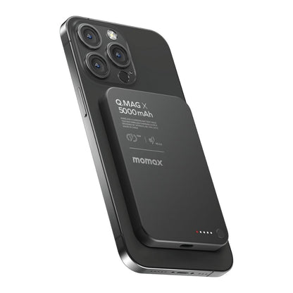 Momax Q.Mag X 5000 mAh Gen2 15W Ultra Slim Magsafe Wireless Power Bank