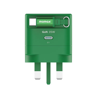 Momax 1-Charge 35W GaN 1-Port Charger With Built-In Usb-C Cable
