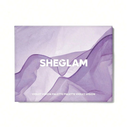 Sheglam Violet Vision palette packaging with a purple and white design.