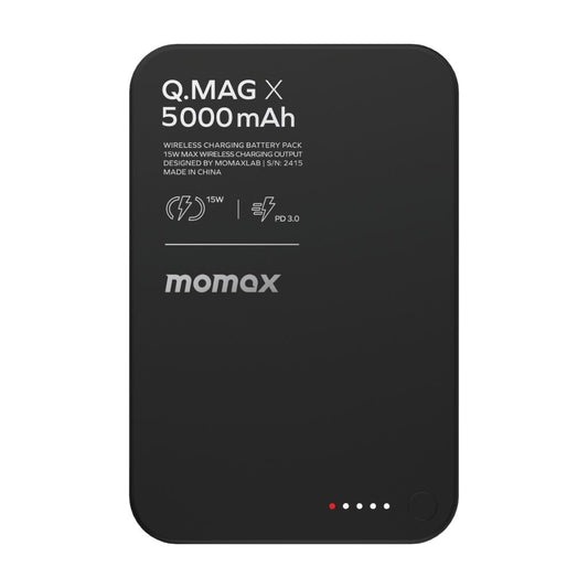 Momax Q.Mag X 5000 mAh Gen2 15W Ultra Slim Magsafe Wireless Power Bank